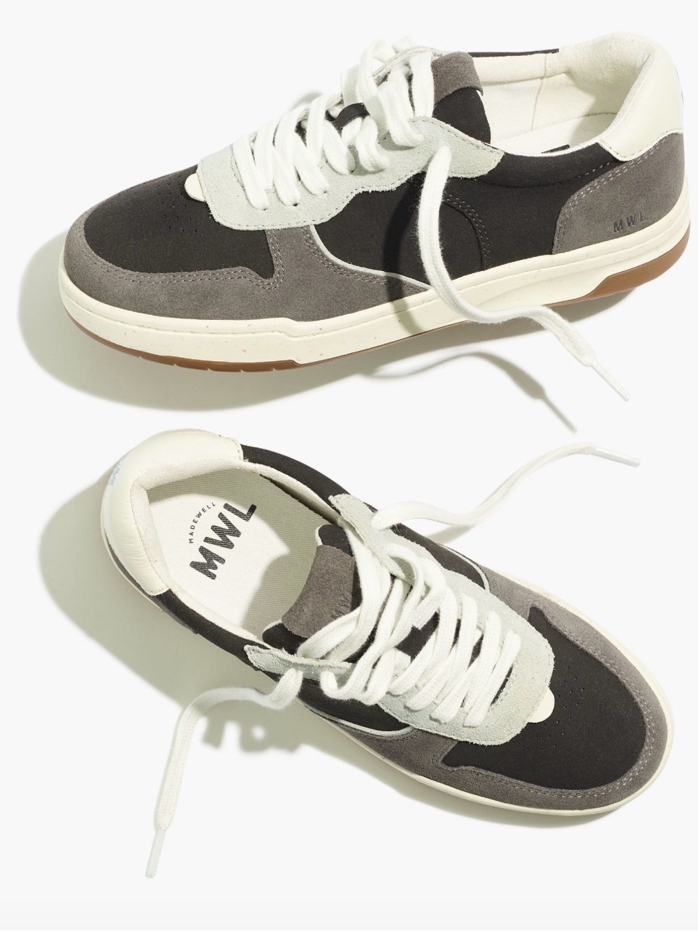 Madewell Women’s Court Sneakers in Dark Colorblock